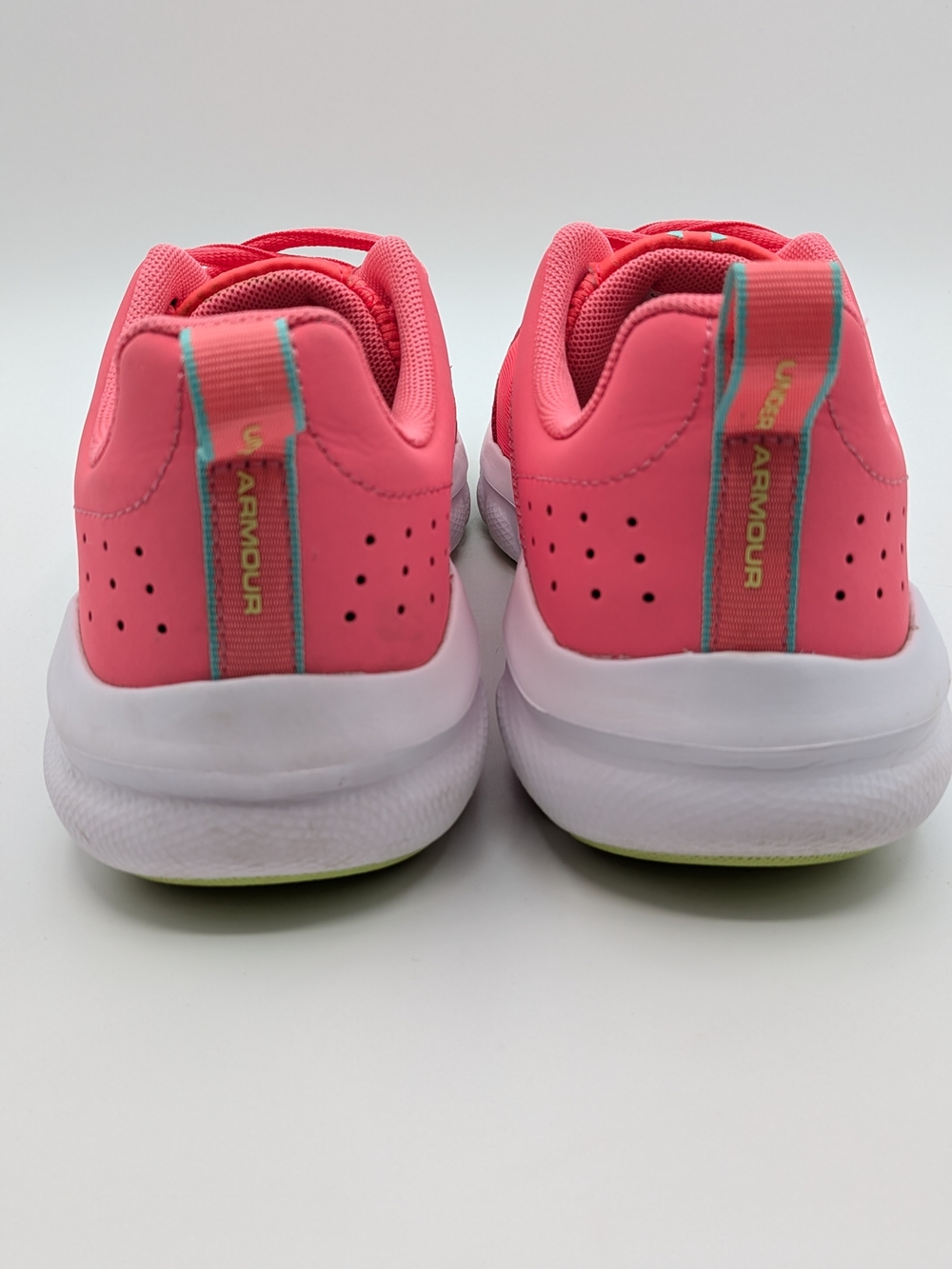 UA- Under Armour Assert 8 Grade School Kids' Running Shoes Pinkadelic/Whit Sz 7Y - Picture 7 of 10